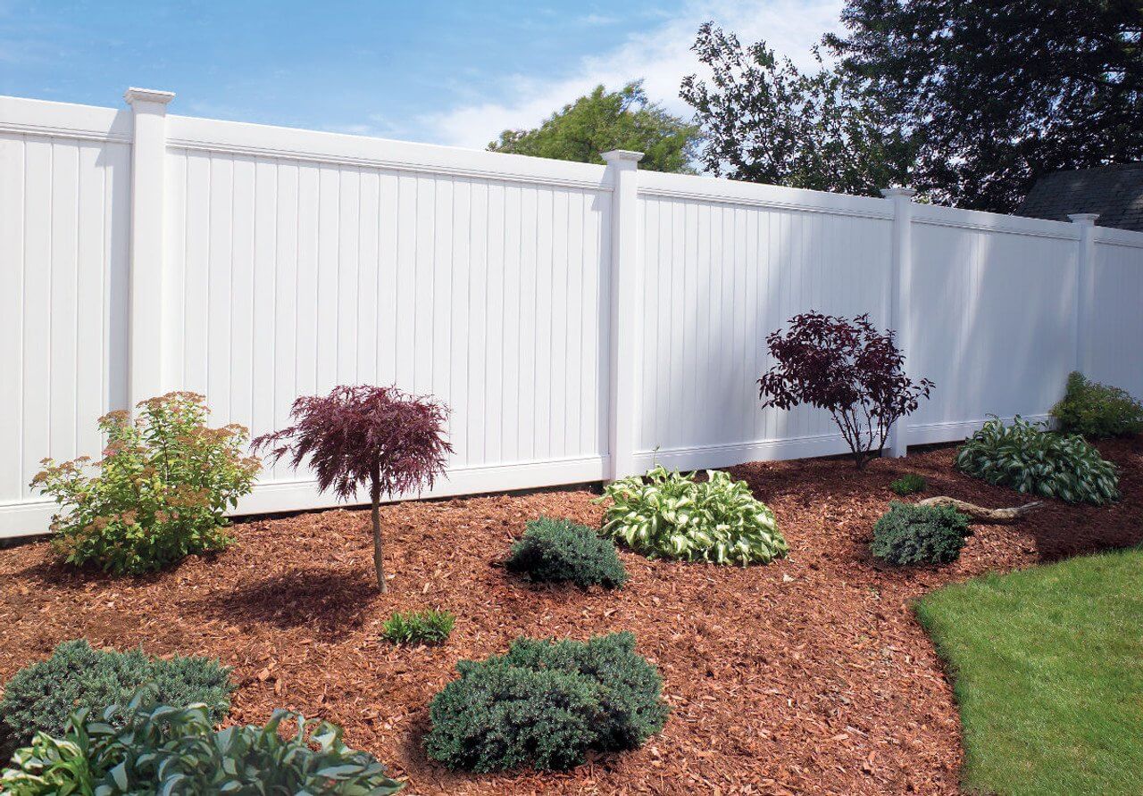 Vinyl fence installation
